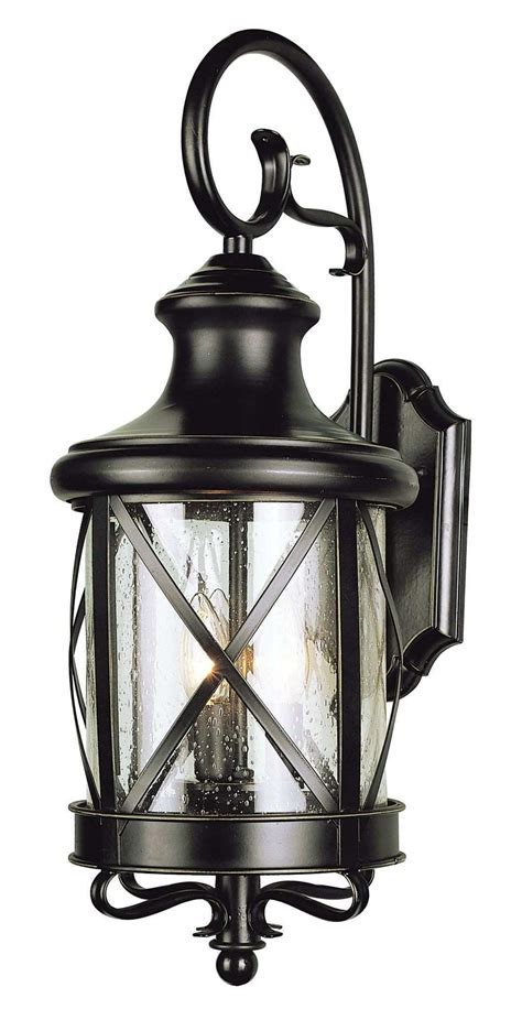 The traditional design of the Rodney <strong>outdoor</strong> post <strong>light</strong> has a smooth black finish with a white globe shade that will complement any <strong>outdoor</strong> decor style. . Outdoor lights at menards